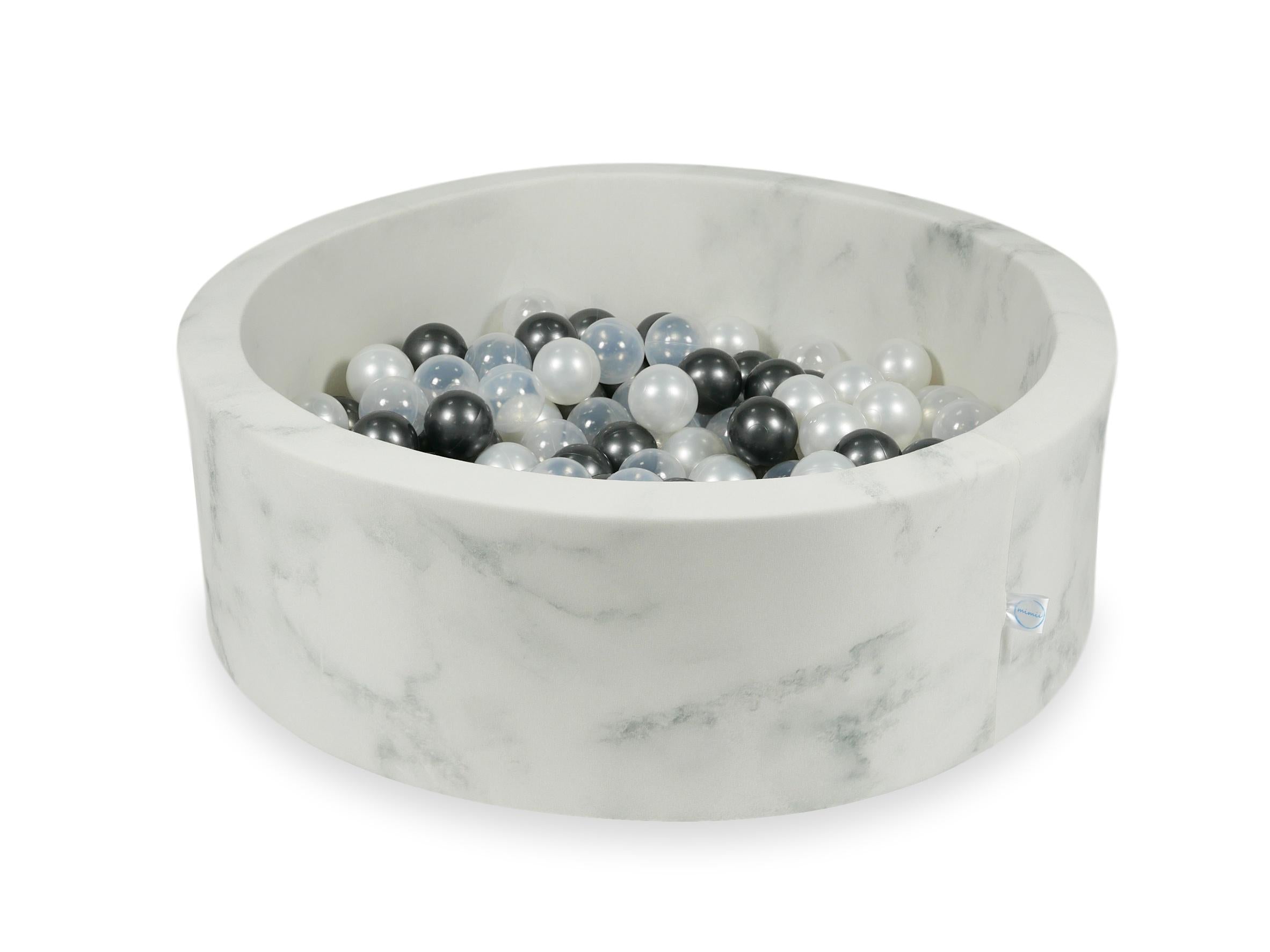Ball pool in Marble velvet 90x30 cm with 200 balls
