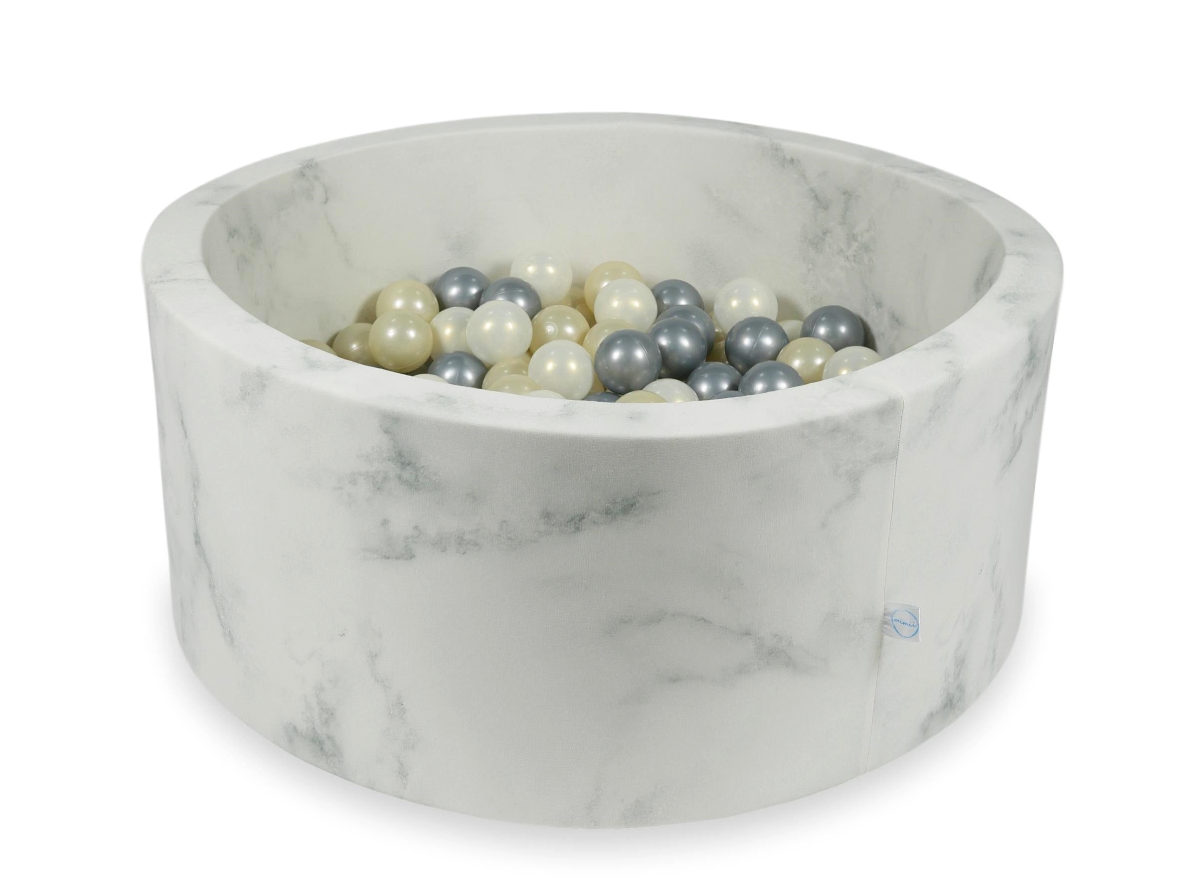 90x40 cm Velvet Marble Ball Pit with 300 Balls
