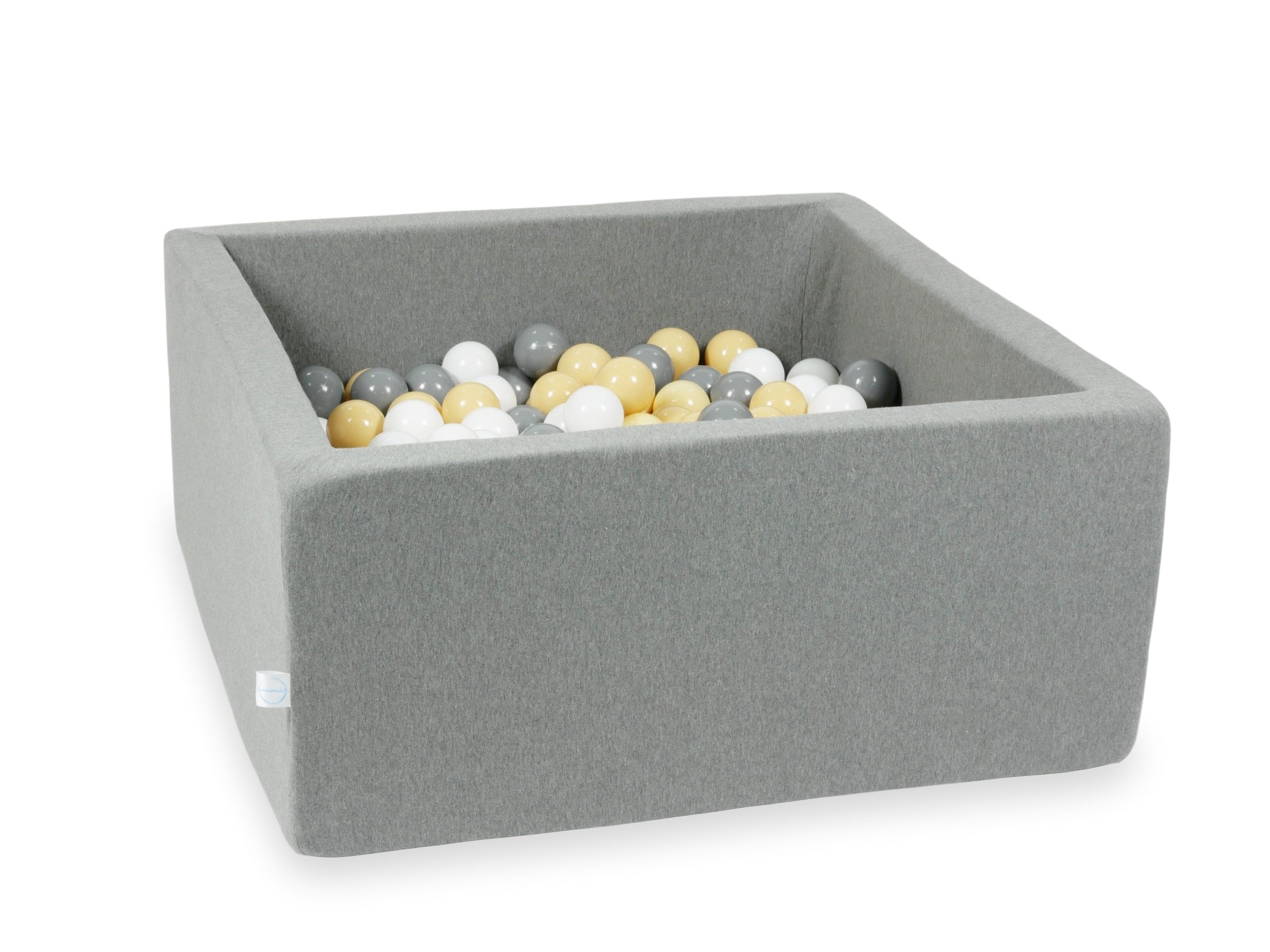 Square ball pit 90x90x40 cm in Gray, 400 balls