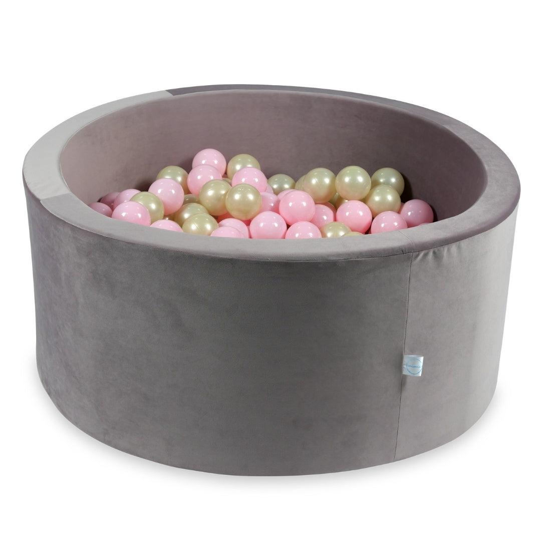 90x40 cm Velvet Lilac Ball Pit with 300 Balls