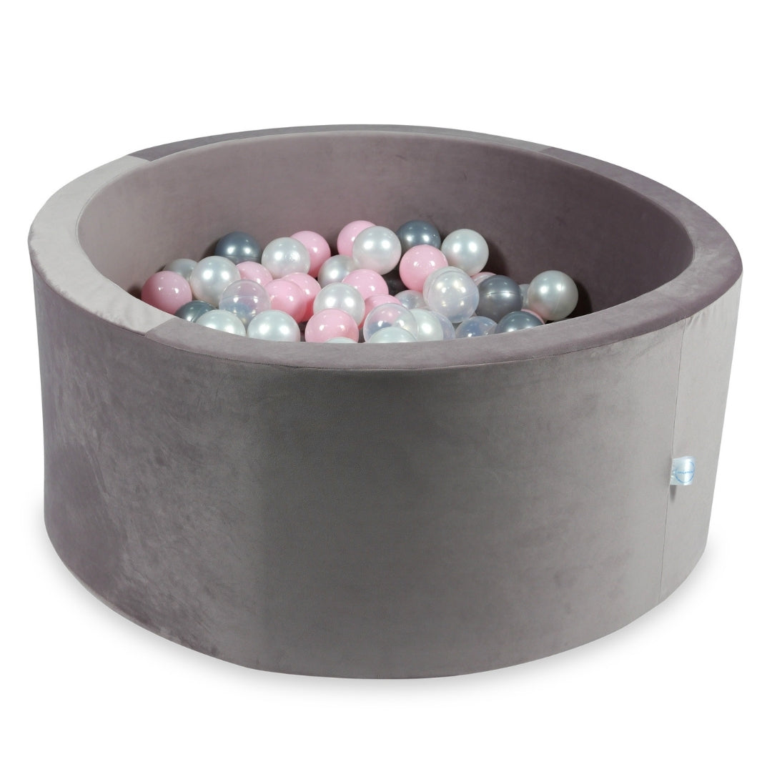 90x40 cm Velvet Lilac Ball Pit with 300 Balls