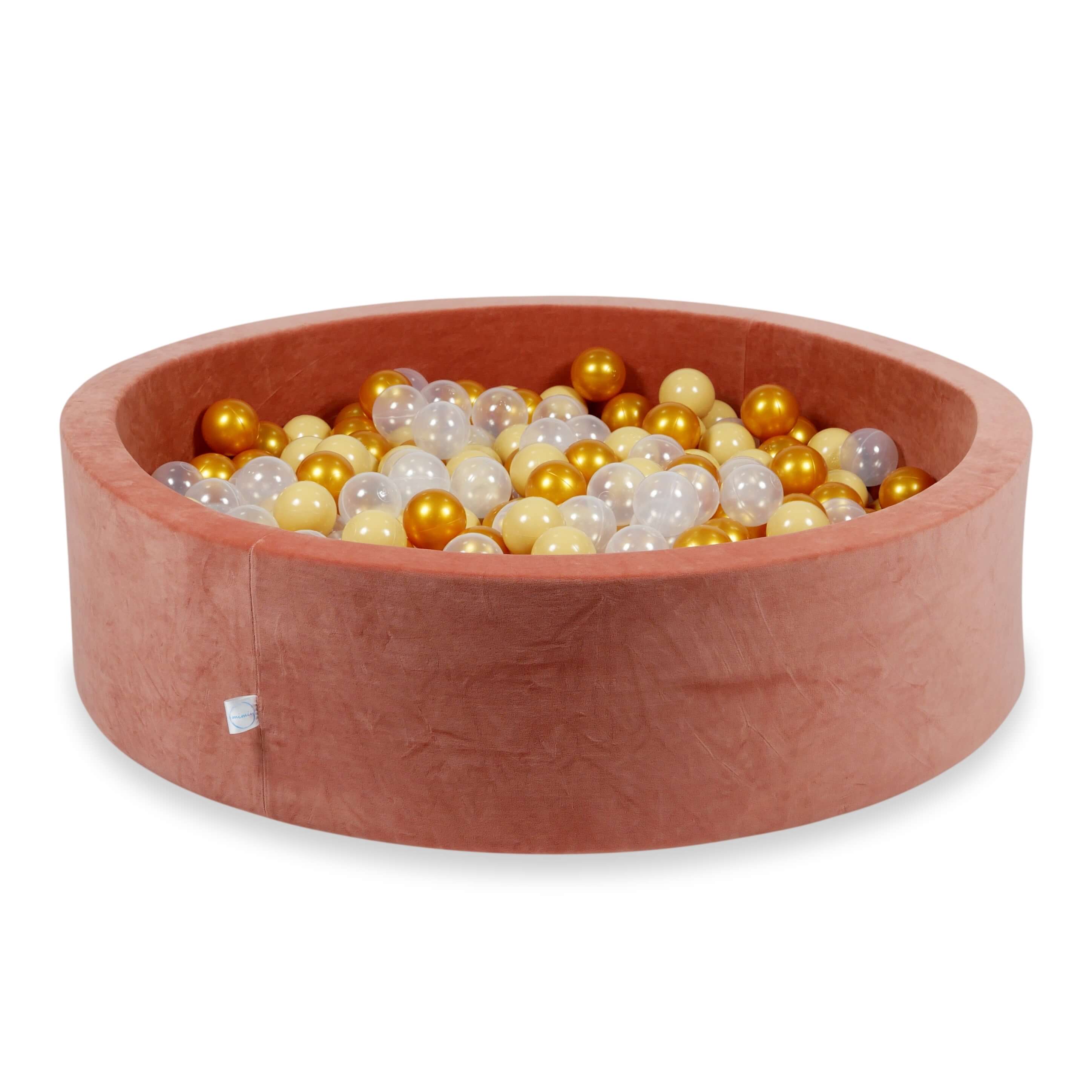 Velvet Ball Pit Velvet Soft Canyon Clay 110x30 cm with 400 balls
