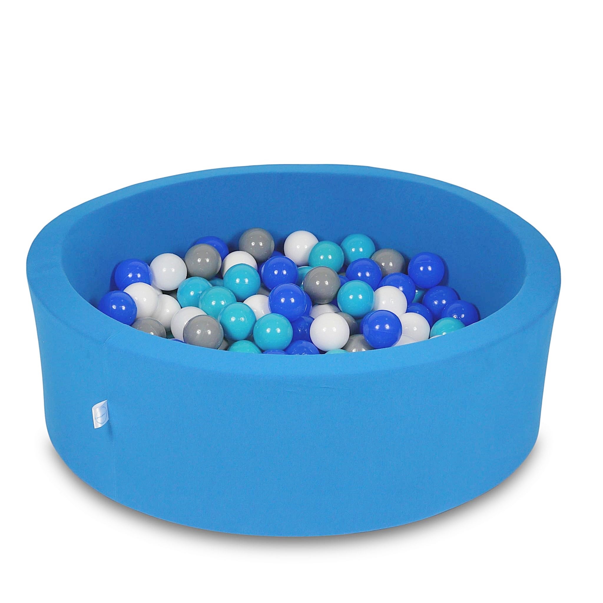 Ball pool in blue 90x30 cm with 200 balls