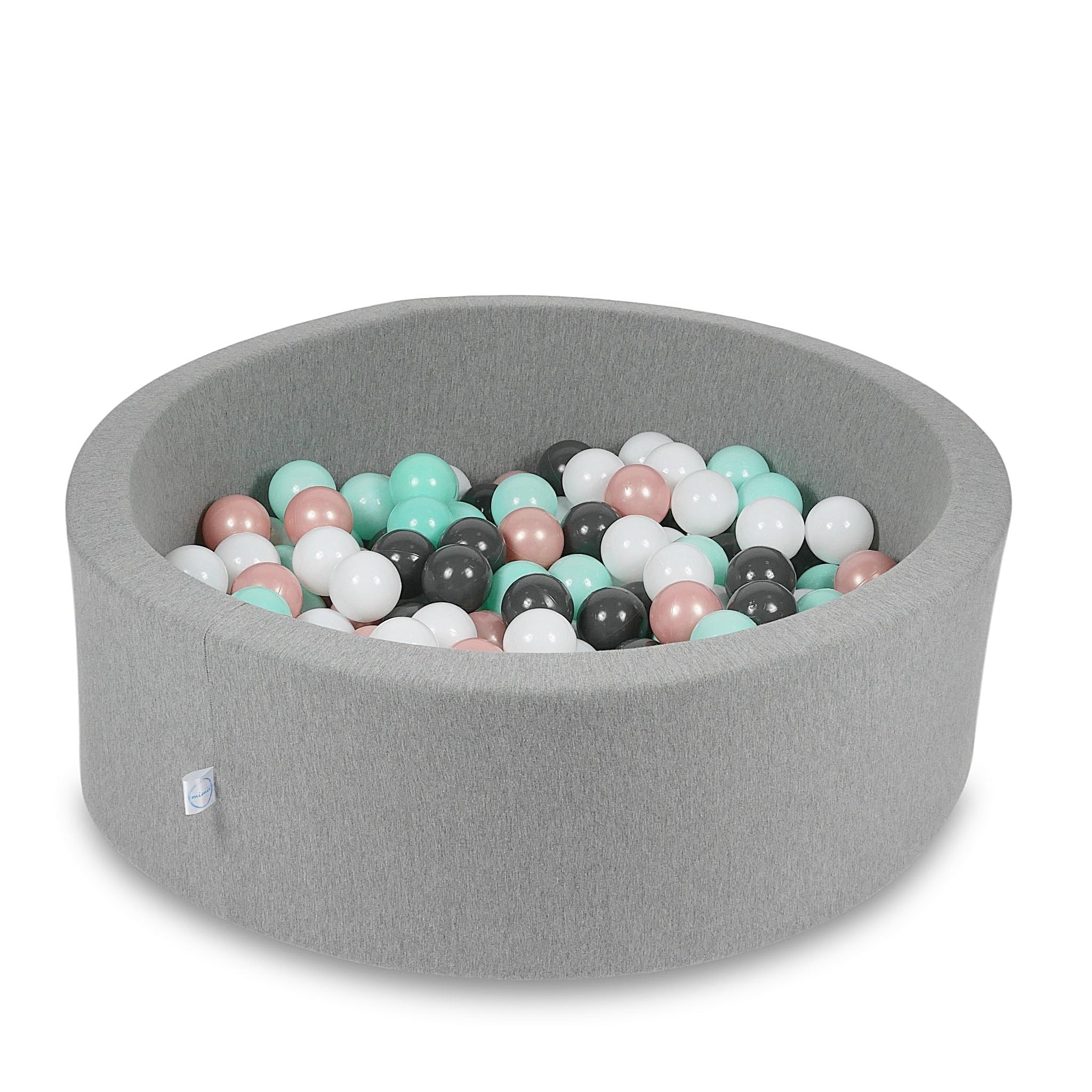Ball pool in gray 90x30 cm with 200 balls
