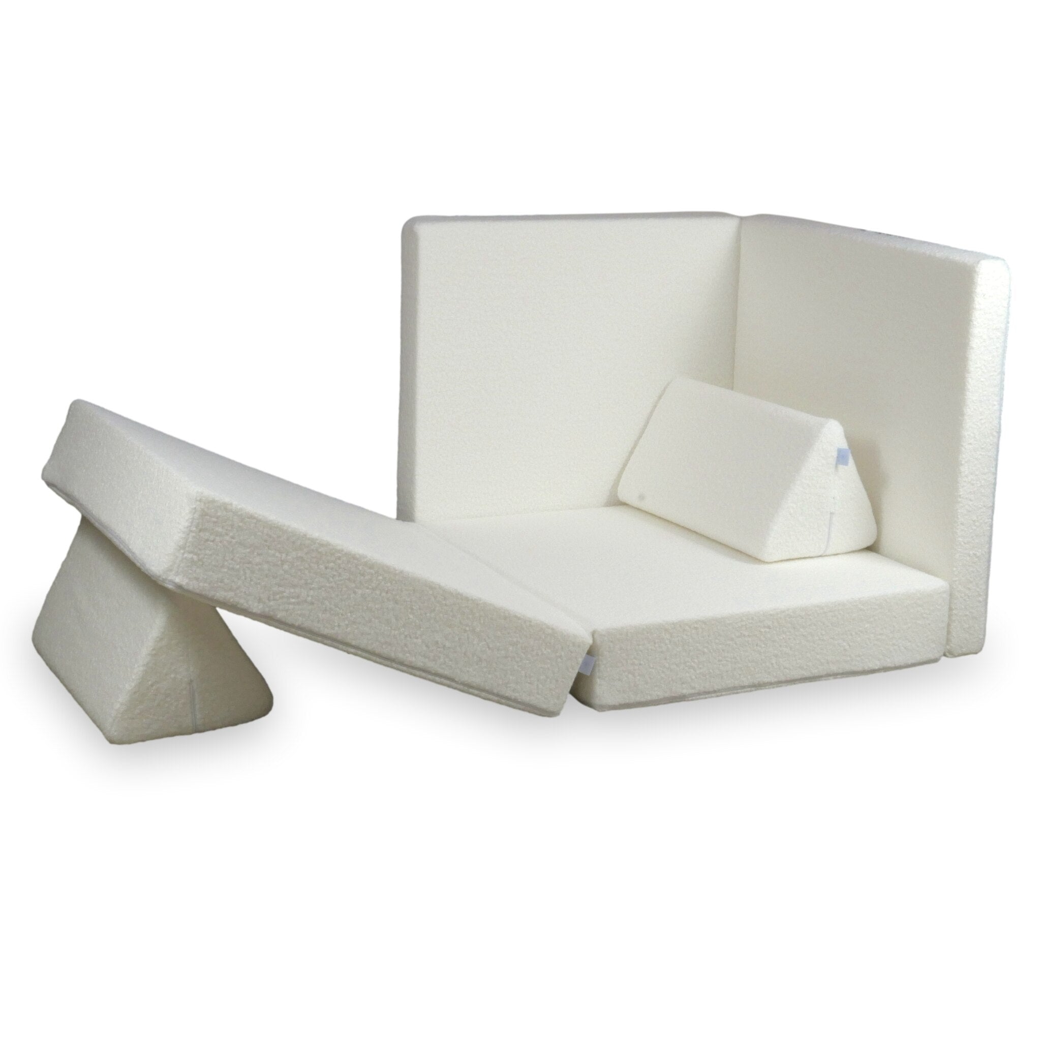 Montessori Play Sofa Deluxe White
