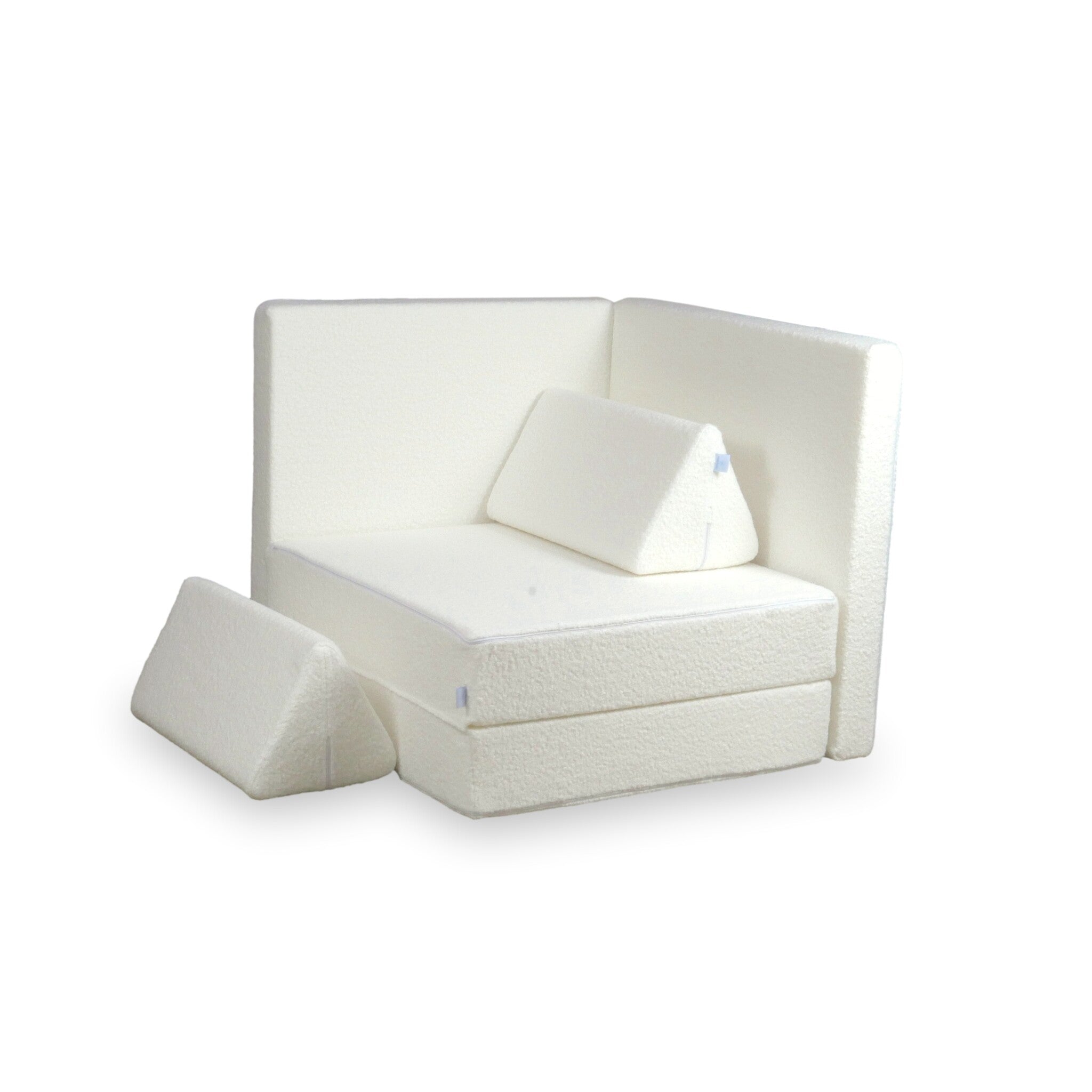 Montessori Play Sofa Deluxe White