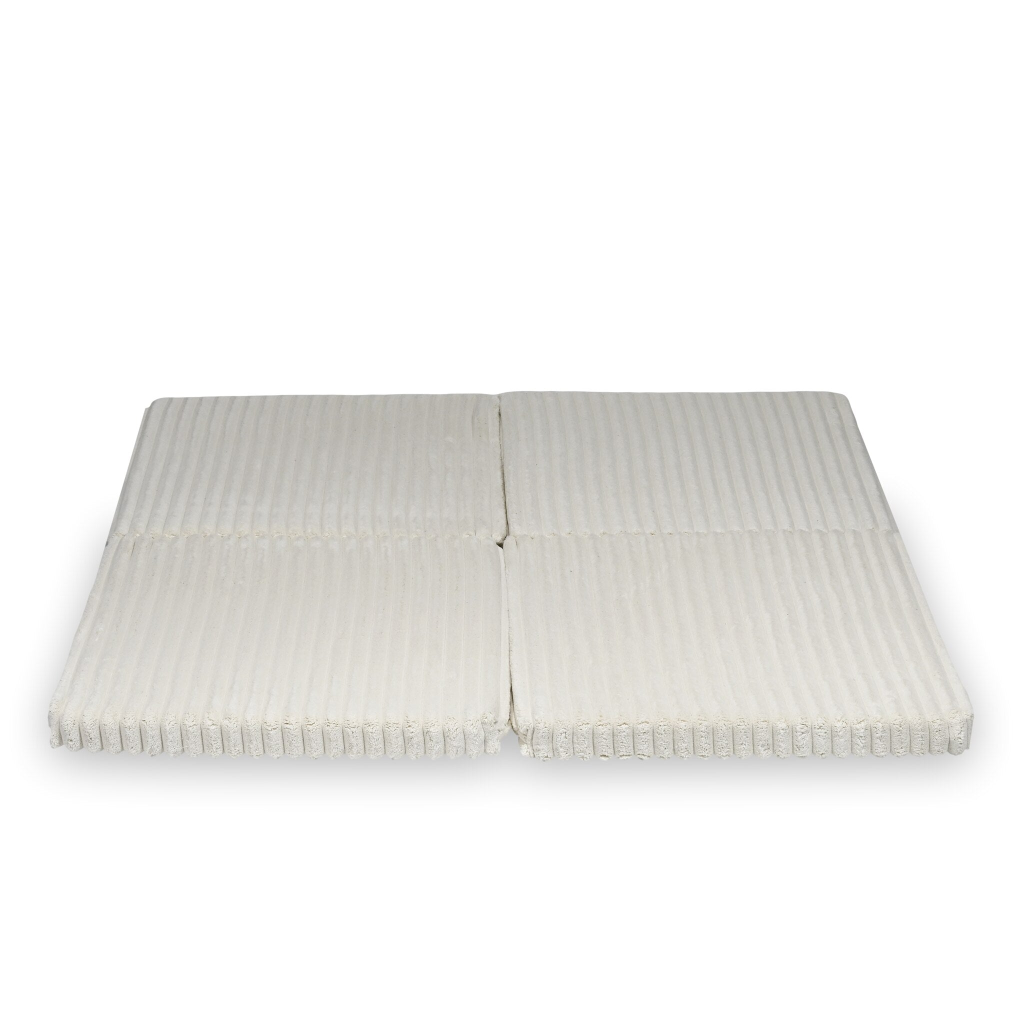Foldable square baby play mat 120 × 120 cm in embossed fabric