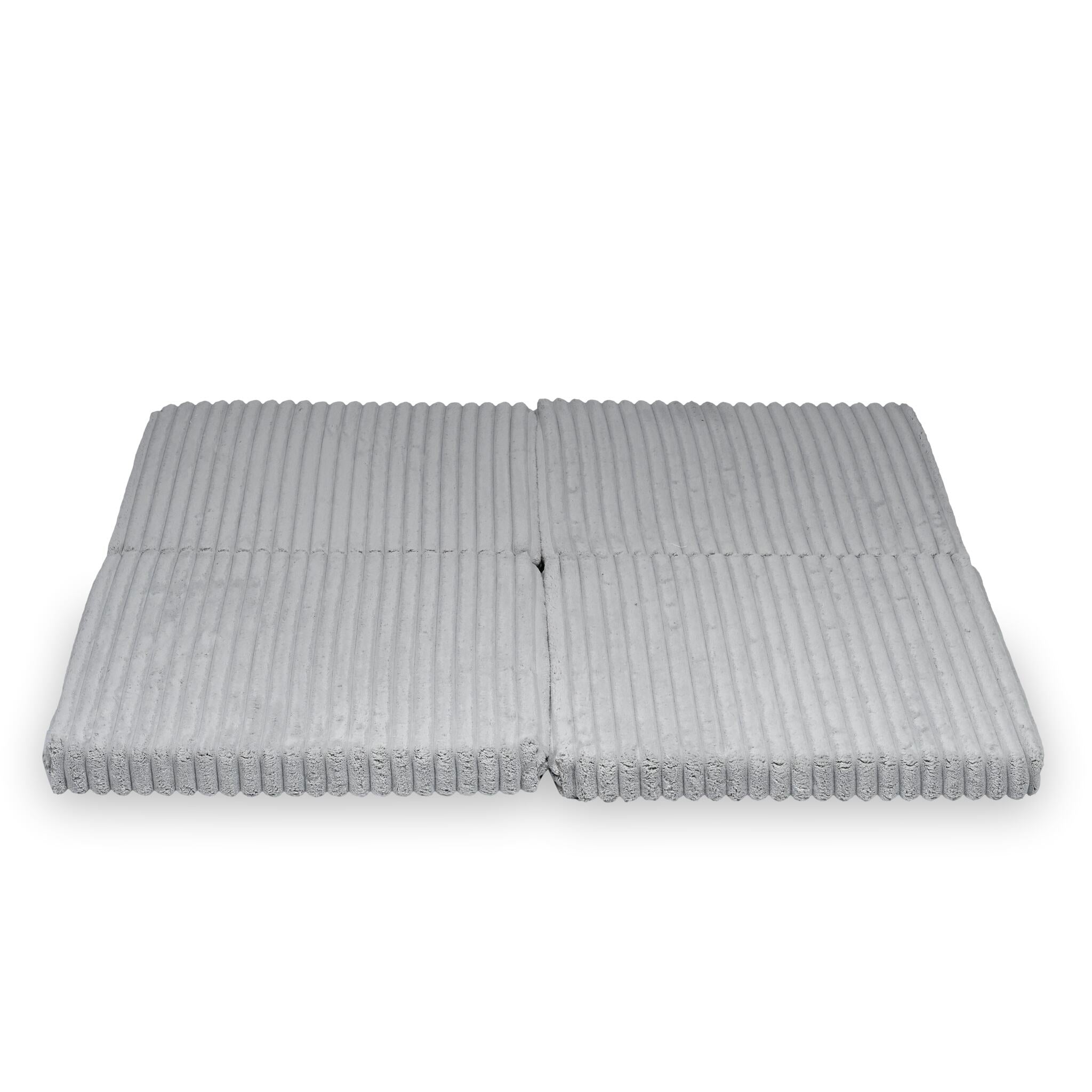 Foldable square baby play mat 120 × 120 cm in embossed fabric