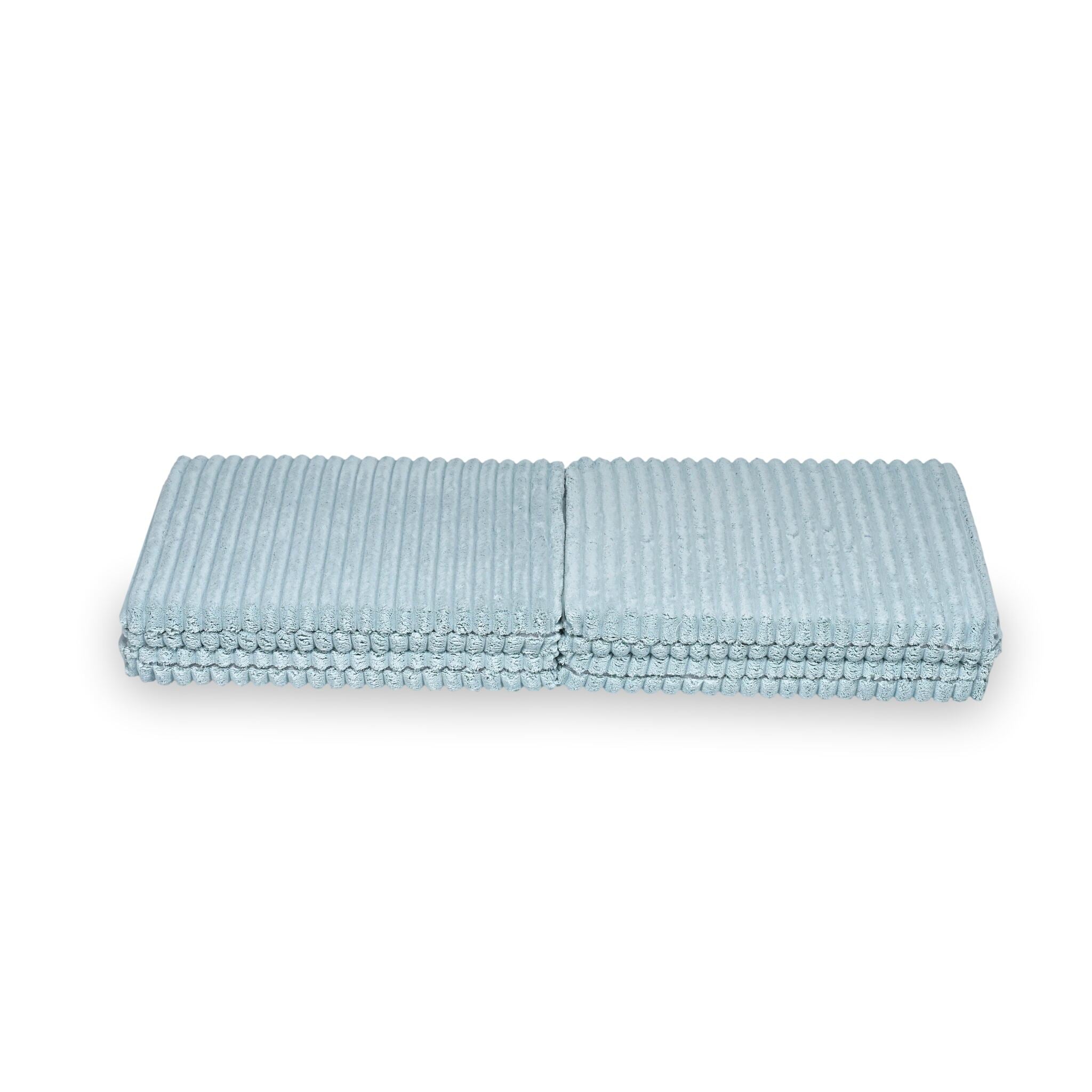 Foldable square baby play mat 120 × 120 cm in embossed fabric