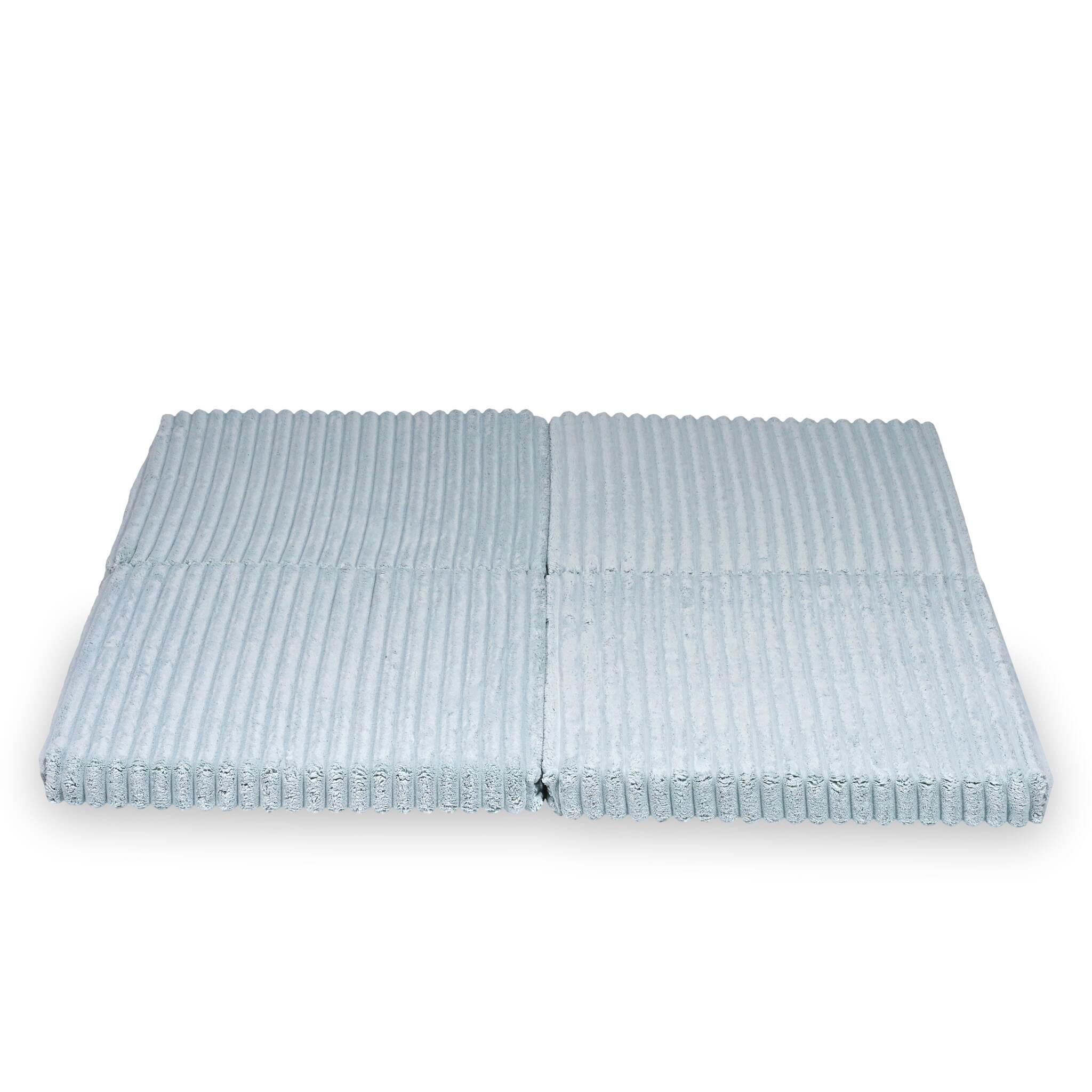Foldable square baby play mat 120 × 120 cm in embossed fabric