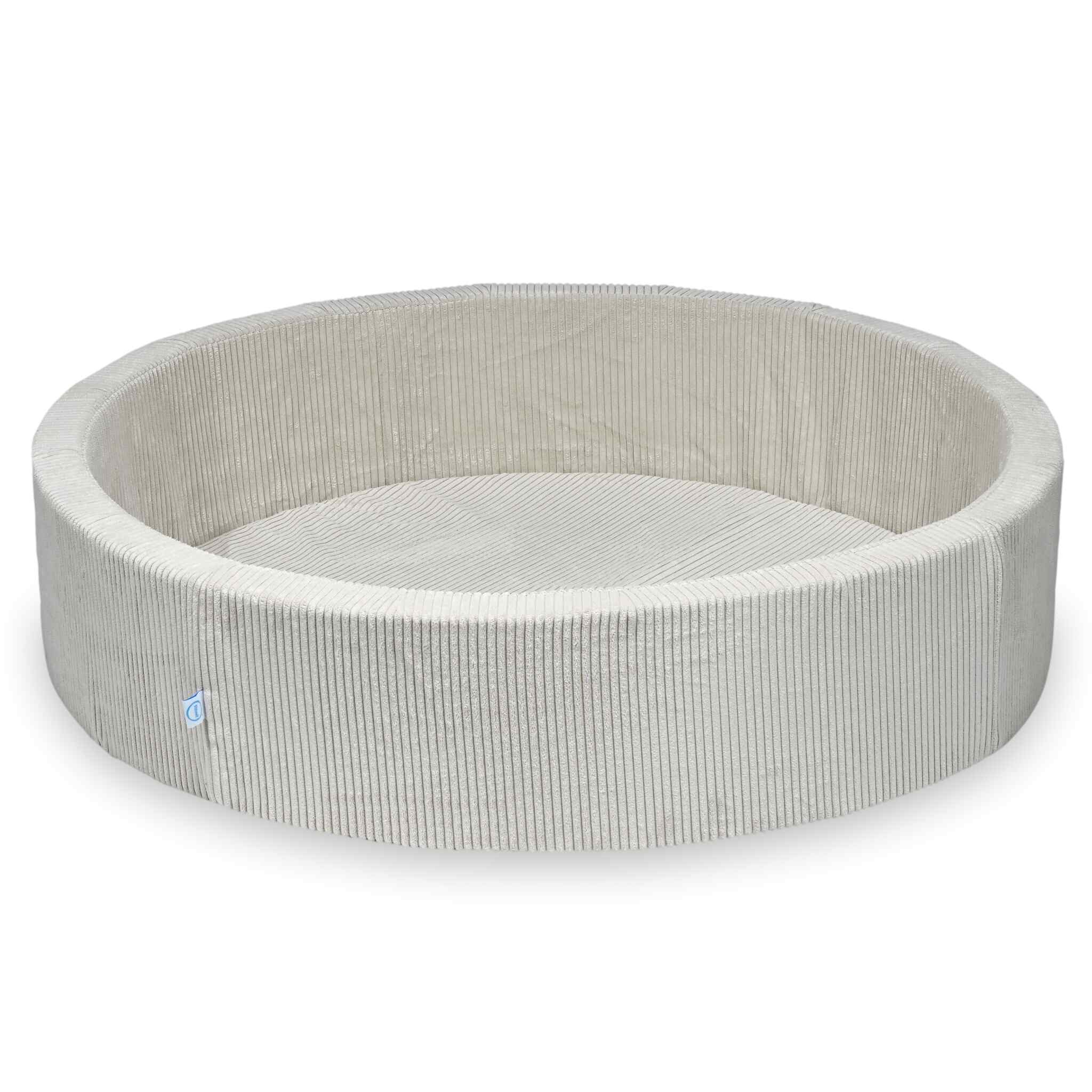 Bällebad 130x30 Kord beige ohne Bälle