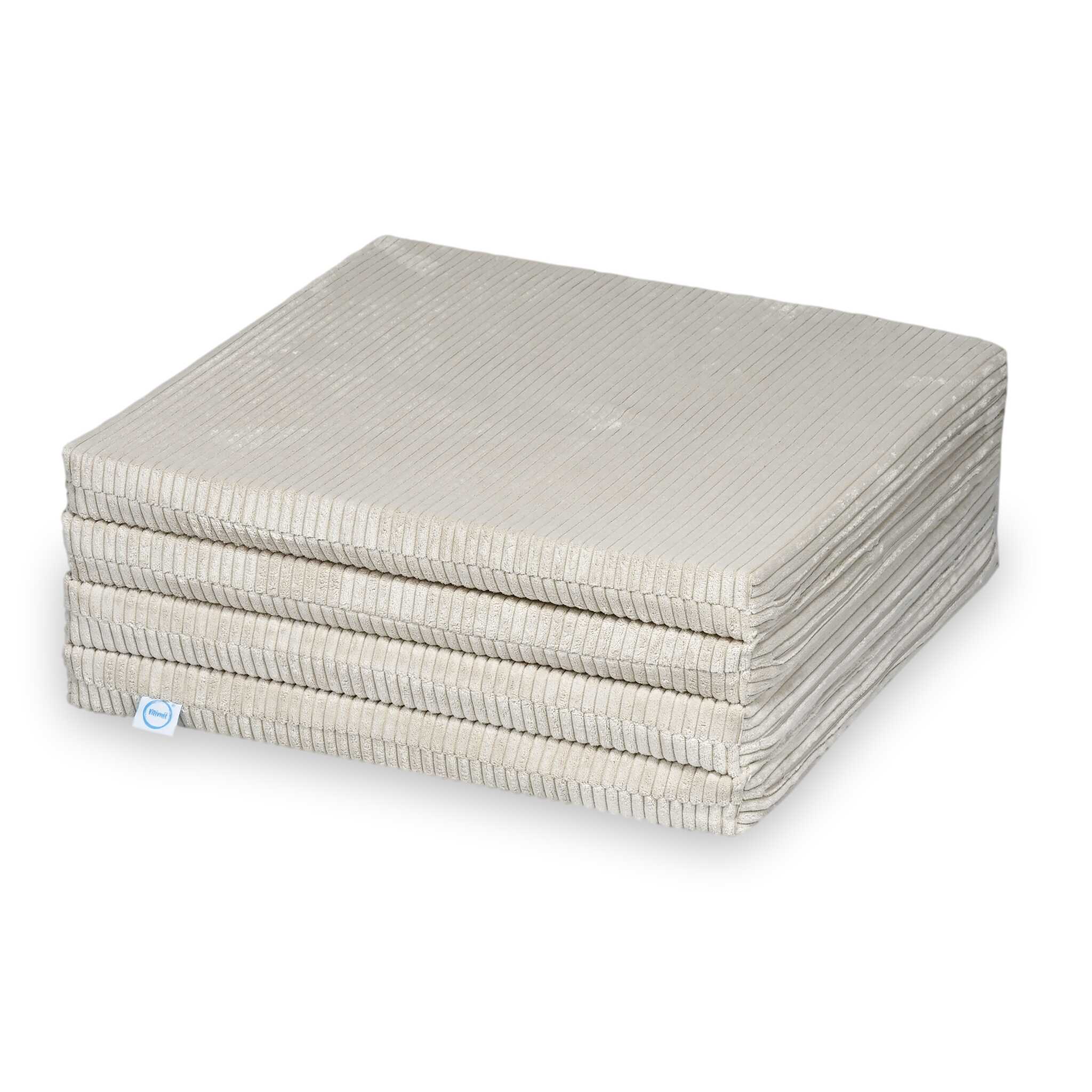 Foldable square baby play mat 120 × 120 cm in Corduroy