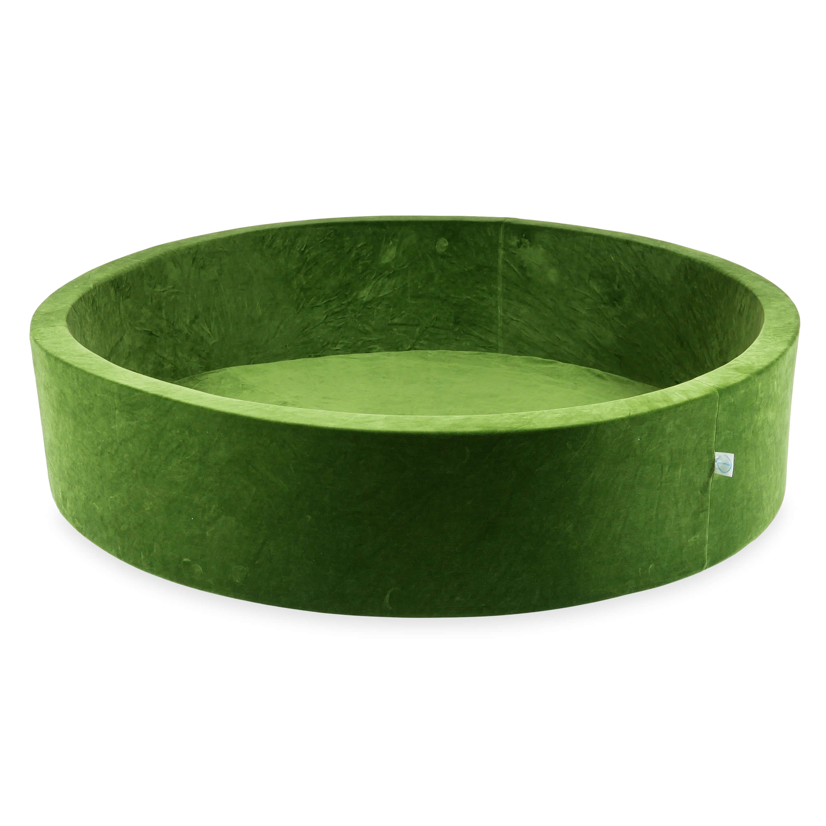 Bällebad 130x30 Samt Soft olive ohne Bälle