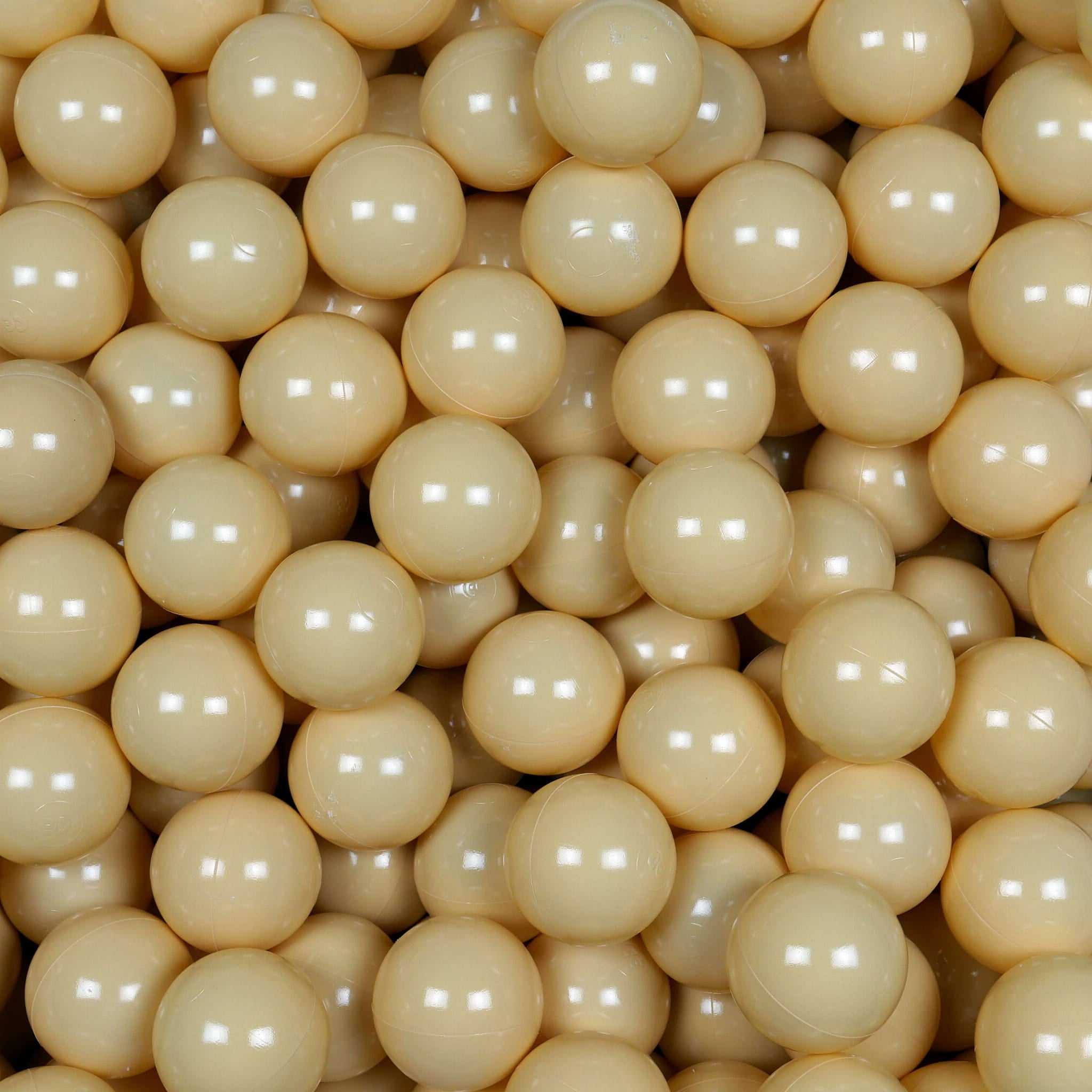 Game balls ø7cm 100 pieces beige