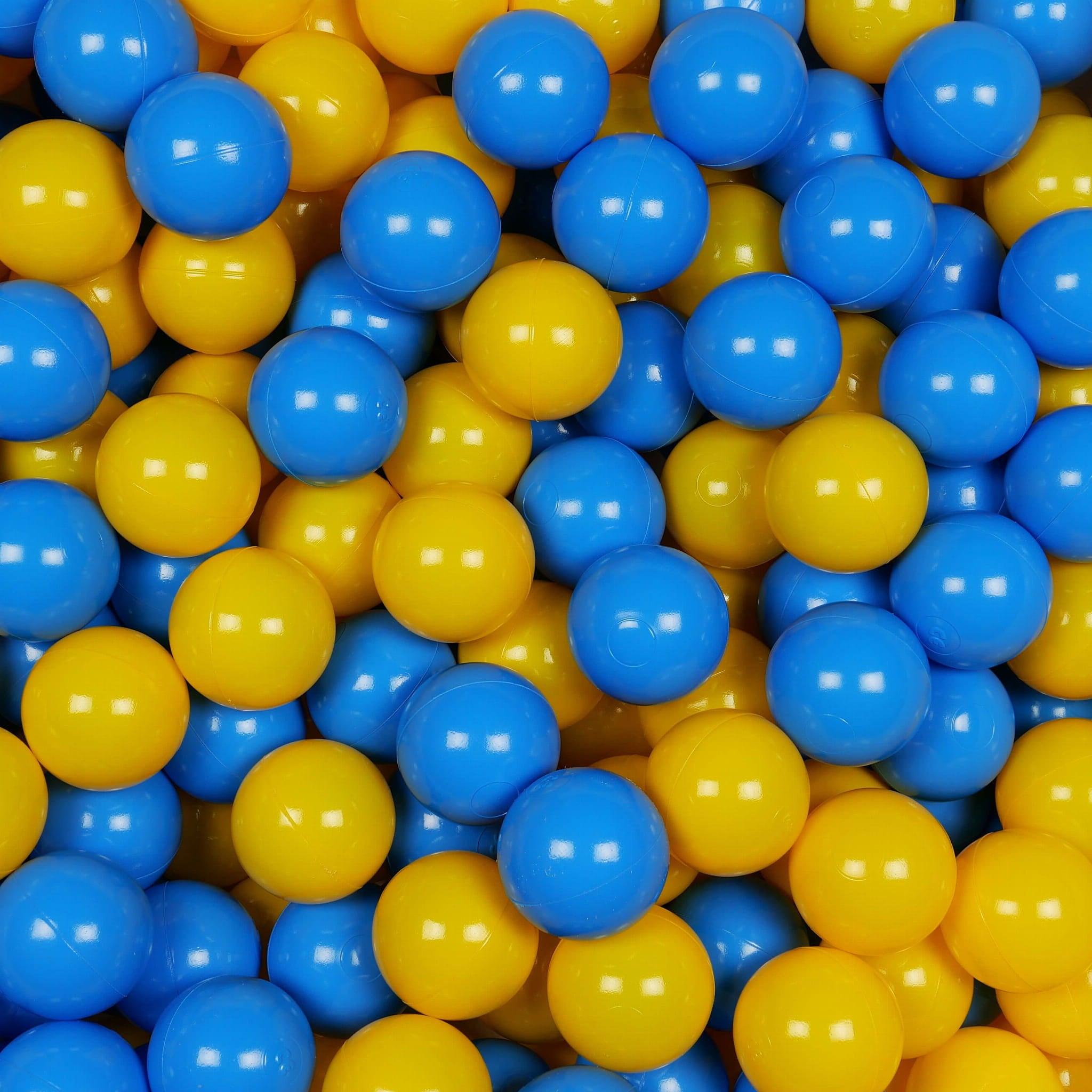 Game balls ø7cm 300 pieces yellow, blue